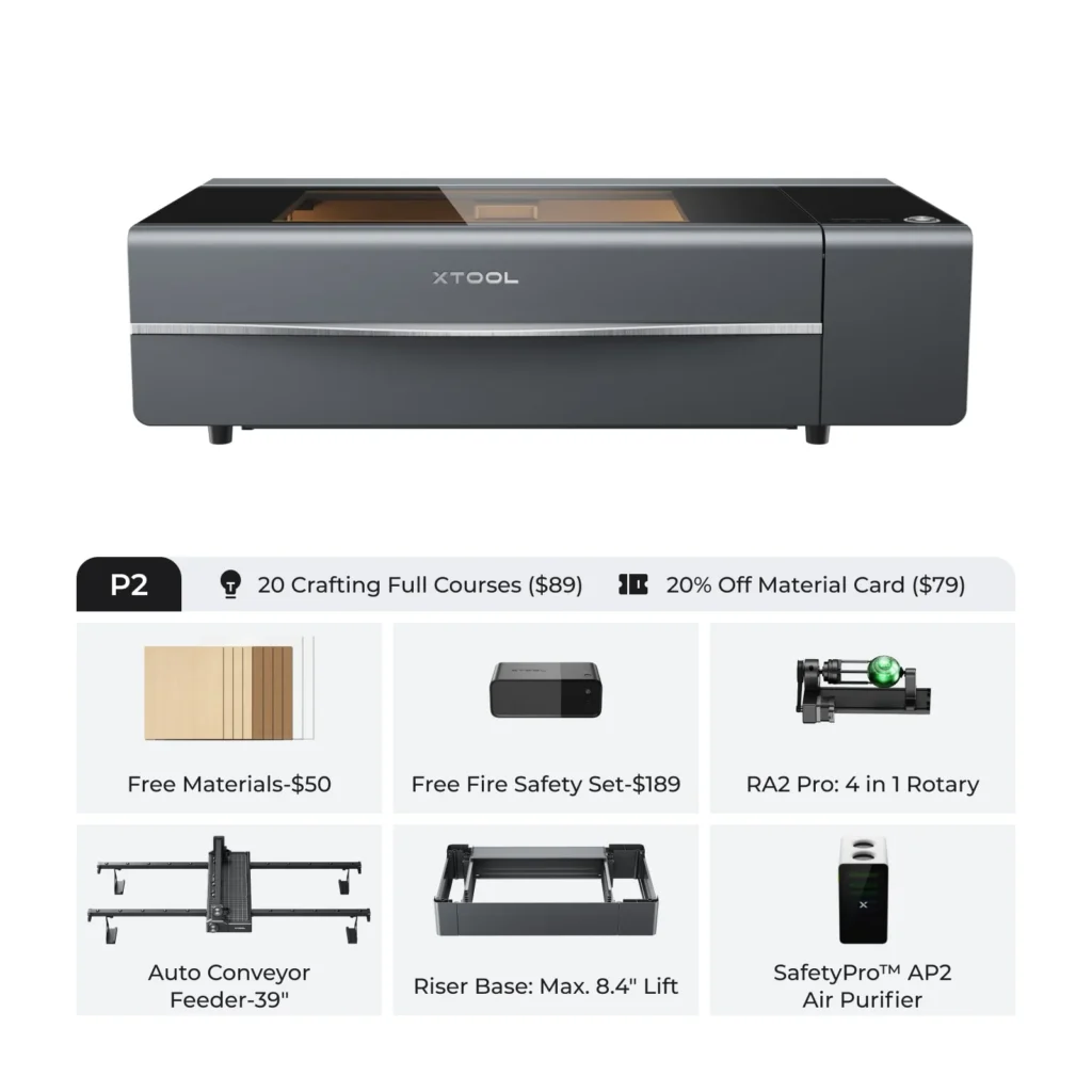 In-Depth Review: xTool P2 55W CO₂ Laser Cutter – A Powerhouse for Modern Creative Workshops xtool