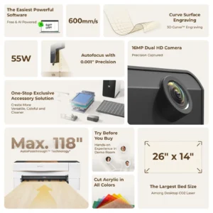 In-Depth Review: xTool P2 55W CO₂ Laser Cutter – A Powerhouse for Modern Creative Workshops mk p2chanpinyediedai us pc zhutumaidian 24 33